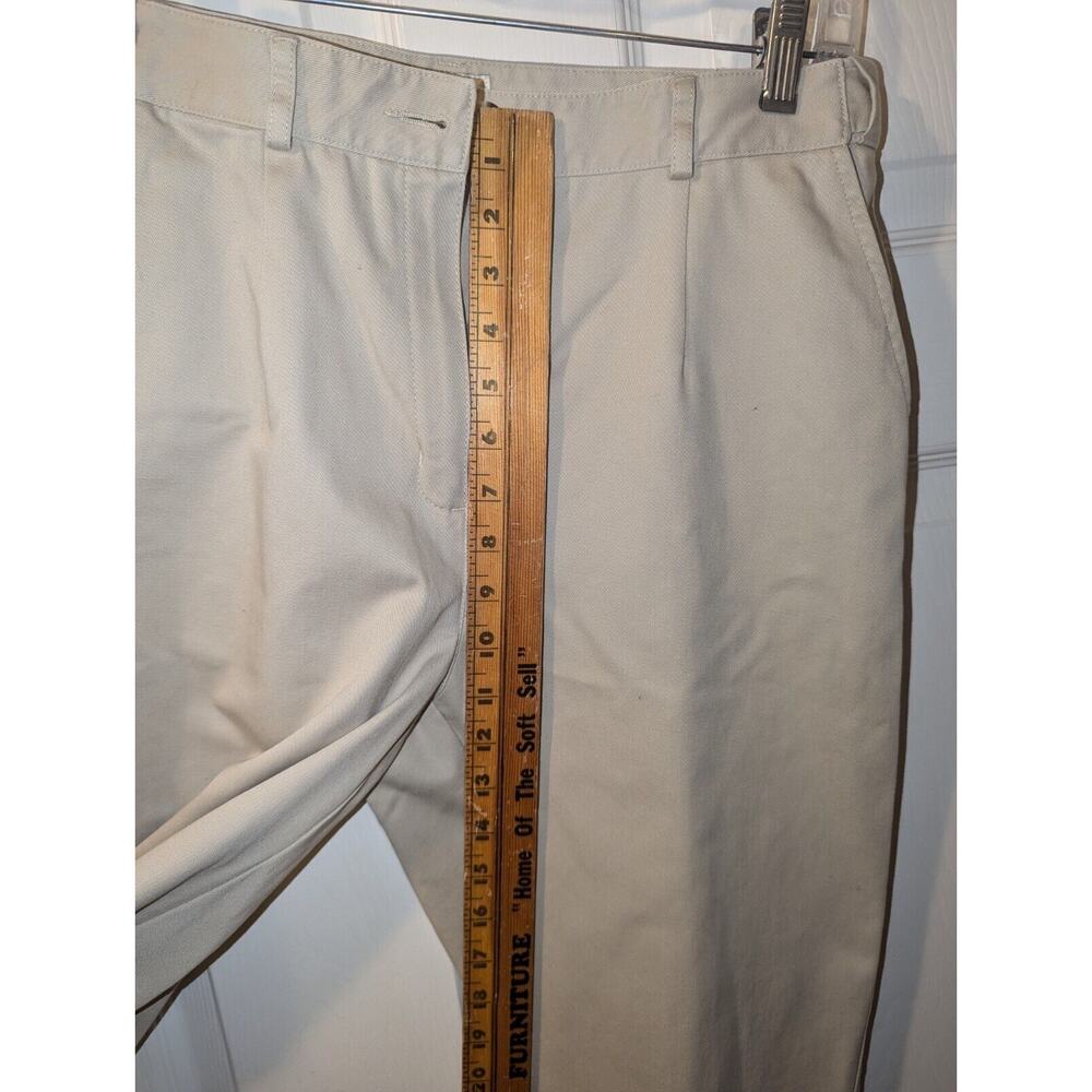 L.L. Bean Womens Pants 8 Regular Original Fit Khaki 100% Cotton EUC Bottoms - Picture 7 of 9